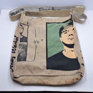 Loop Andy Warhol 1962 Self Portrait Canvas Tote Bag Deeply Superficial